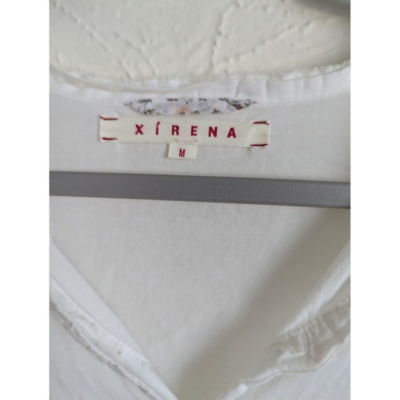 Xirena‎ Kerra cotton popover top size M white easy fit boho luxe - Picture 5 of 6